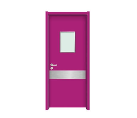 colorful medical clean room door