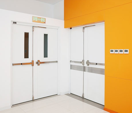 Double Fire Exit Doors