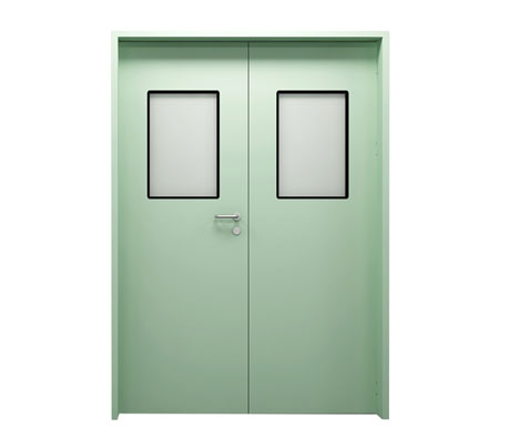two door gmp clean room door