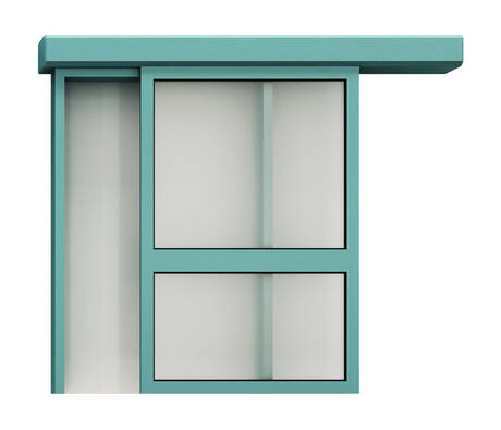 hygienic glass sliding door