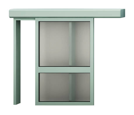 hygienic glass sliding door