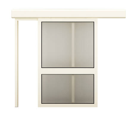 hygienic glass sliding door