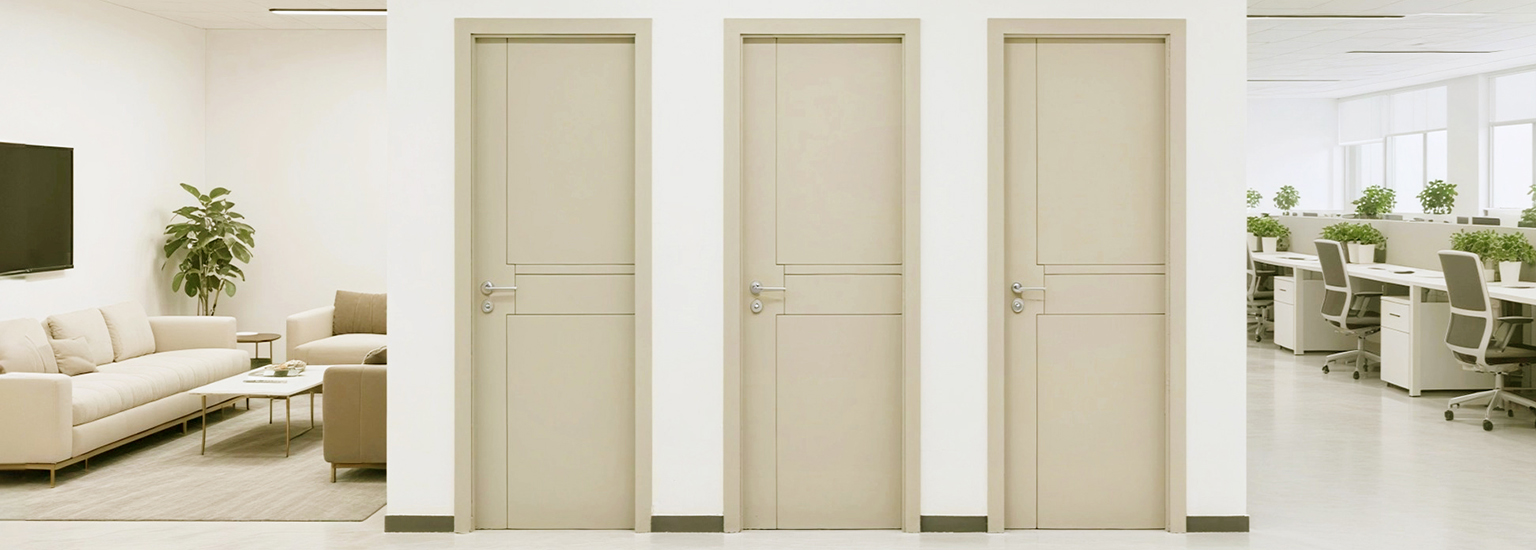 Wooden office doors